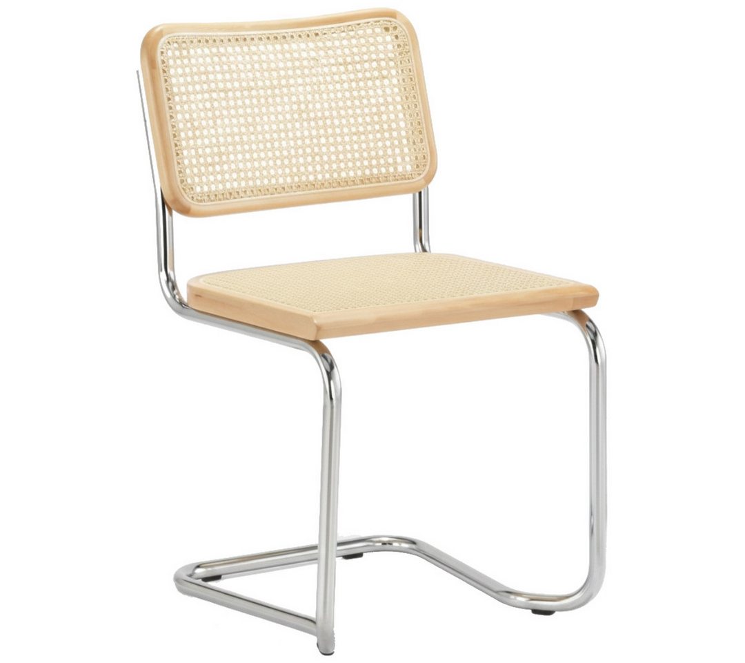 k-hometrends Freischwinger KADEN, 2er-Set, aus Buchenholz & Wiener Geflecht (2er-Set), Designstühle, B/H/T: 47 x 82 x 50 cm - Made in Italy – Bild 2 von 5