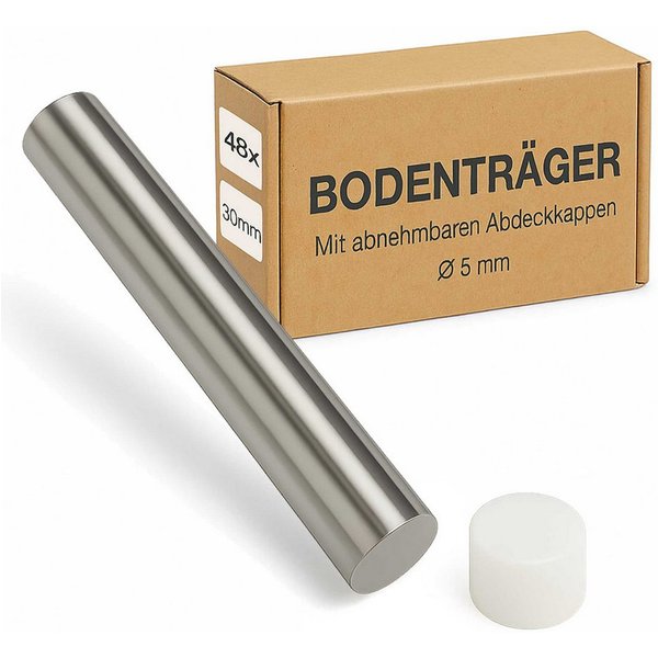 K-Möbel Wandregalhalter C1094-30, 48-tlg., inkl Abdeckkappen