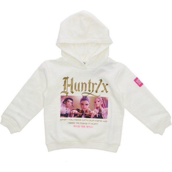 K-Pop Demon Hunters Kapuzenpullover Kinder Hoodie Pullover Weiß aus Baumwolle mit Motivdruck (1-tlg)