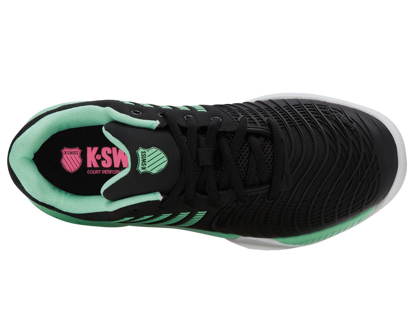 K-Swiss Performance Express Light 3 Indoor/Carpet/Teppich schwarz Damen Tennisschuh – Bild 2 von 5