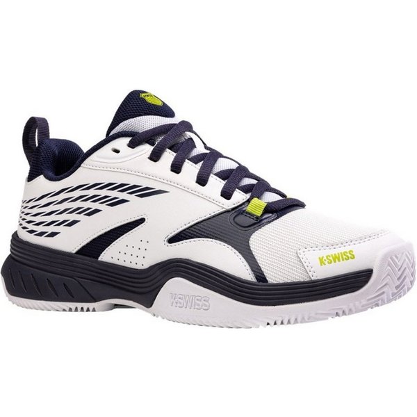 K-Swiss Performance Speedex HB Clay/Sandplatz 2024 weiss/peacoatblau/limegrün Herren Tennisschuh