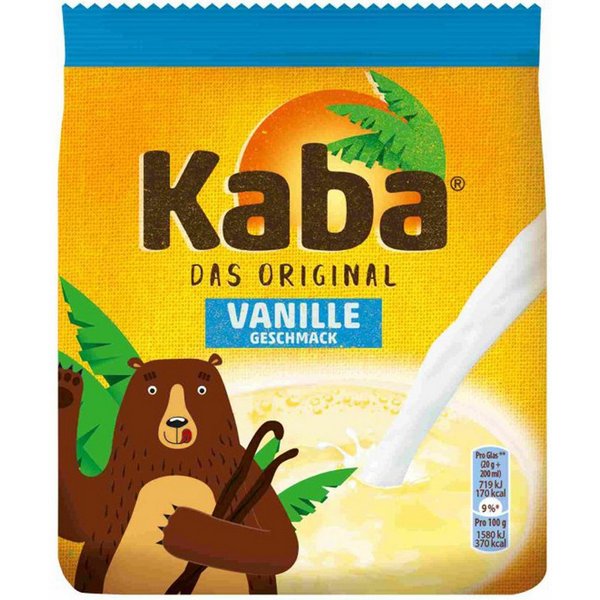 Kaba Kakao, Kaba das Original Getränkepulver Sorte Vanille Nachfüllpack 400g