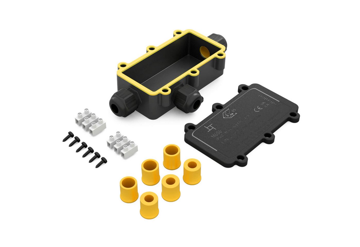 HB-DIGITAL Kabelverbinder-Sortiment hb-digital Abzweigdose wasserdicht IP68 3 Wege Typ L Installationsdose – Bild 2 von 5