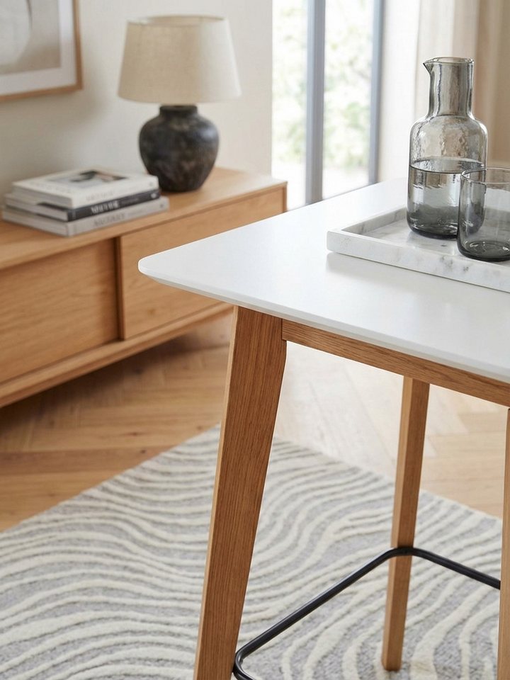 KADIMA DESIGN Bartisch Eleganter standfester Bistrotisch für Zuhause & Büro – Bild 4 von 5