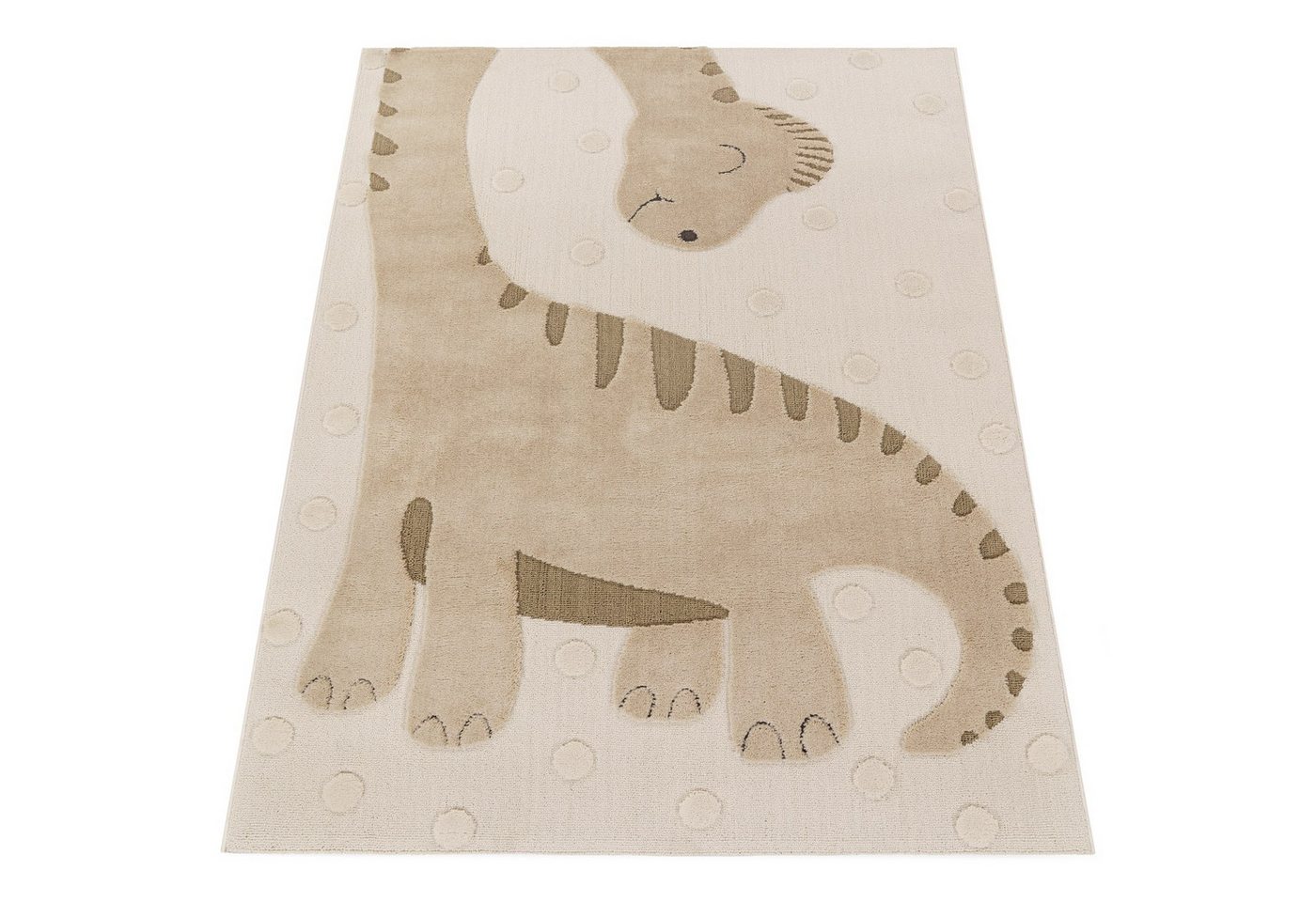 KADIMA DESIGN Kinderteppich kleiner Dinosaurier Kinderzimmer schmutzabweisend Teppich Kinder, Läufer, Höhe: 21 mm, Florhöhe: 17 mm, 100% Polyester, Läufer, 80x1 – Bild 2 von 5