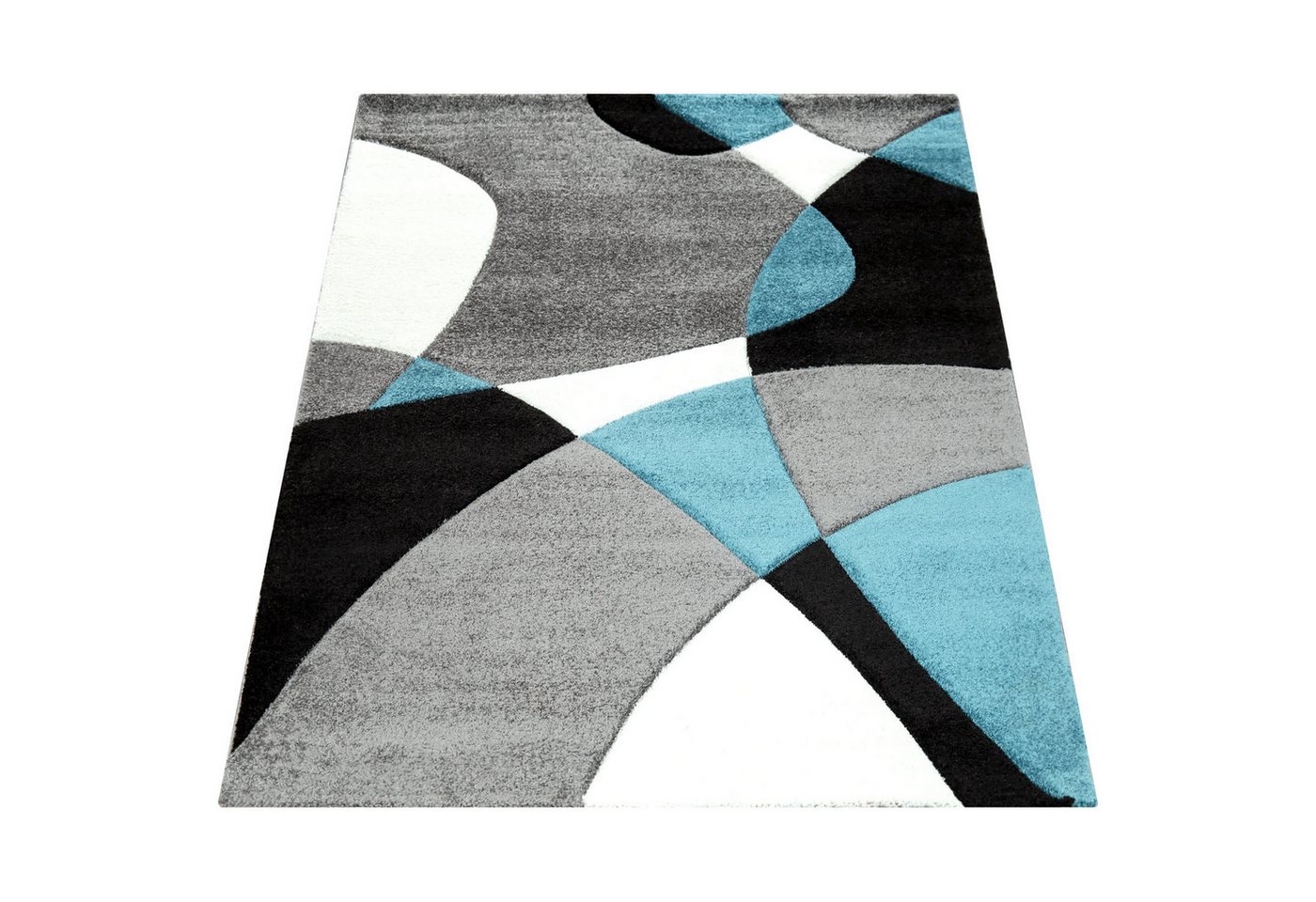 KADIMA DESIGN Teppich Abstrakt Wohnzimmer schmutzabweisend Teppich Kurzflor, Rechteckig, Höhe: 16 mm, Florhöhe: 12 mm, 100% Polypropylen, Rechteckig, 160x230cm, – Bild 2 von 4