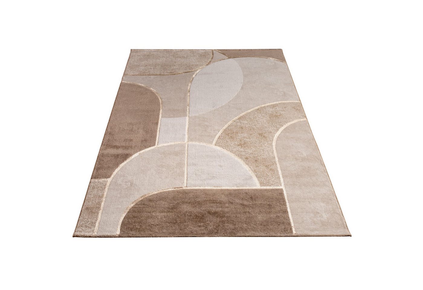 KADIMA DESIGN Teppich Abstrakt Wohnzimmer schmutzabweisend Teppich Kurzflor, Rechteckig, Höhe: 15 mm, Florhöhe: 11 mm, 60% Polypropylen, 40% Polyester, 120x160, – Bild 2 von 5