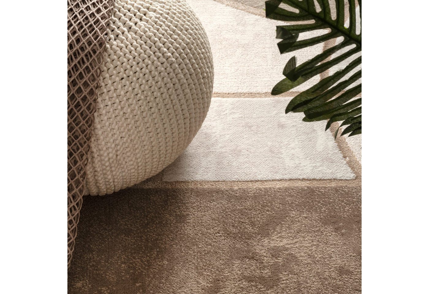 KADIMA DESIGN Teppich Abstrakt Wohnzimmer schmutzabweisend Teppich Kurzflor, Rechteckig, Höhe: 15 mm, Florhöhe: 11 mm, 60% Polypropylen, 40% Polyester, 120x160, – Bild 3 von 5