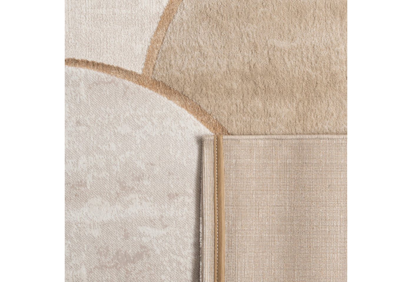 KADIMA DESIGN Teppich Abstrakt Wohnzimmer schmutzabweisend Teppich Kurzflor, Rechteckig, Höhe: 15 mm, Florhöhe: 11 mm, 60% Polypropylen, 40% Polyester, 120x160, – Bild 5 von 5