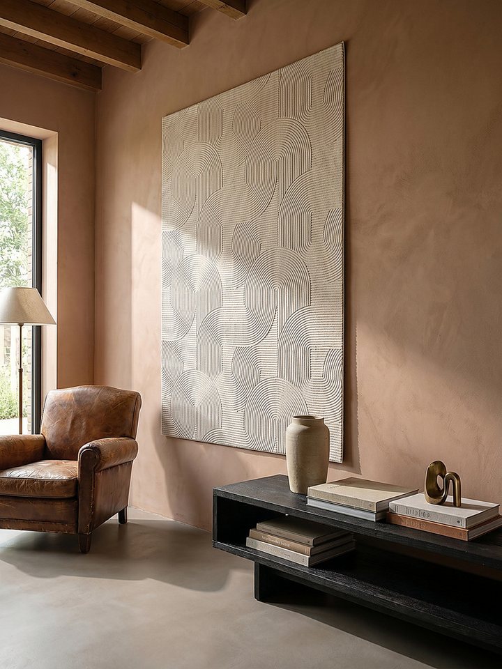 KADIMA DESIGN Teppich DALAR Creme Teppichläufer 80x150 Geometrisch Polypropylen Antirutsch, Läufer, Höhe: 9 mm, Saugroboter-geeignet, Strapazierfähig, Farbecht, – Bild 4 von 5