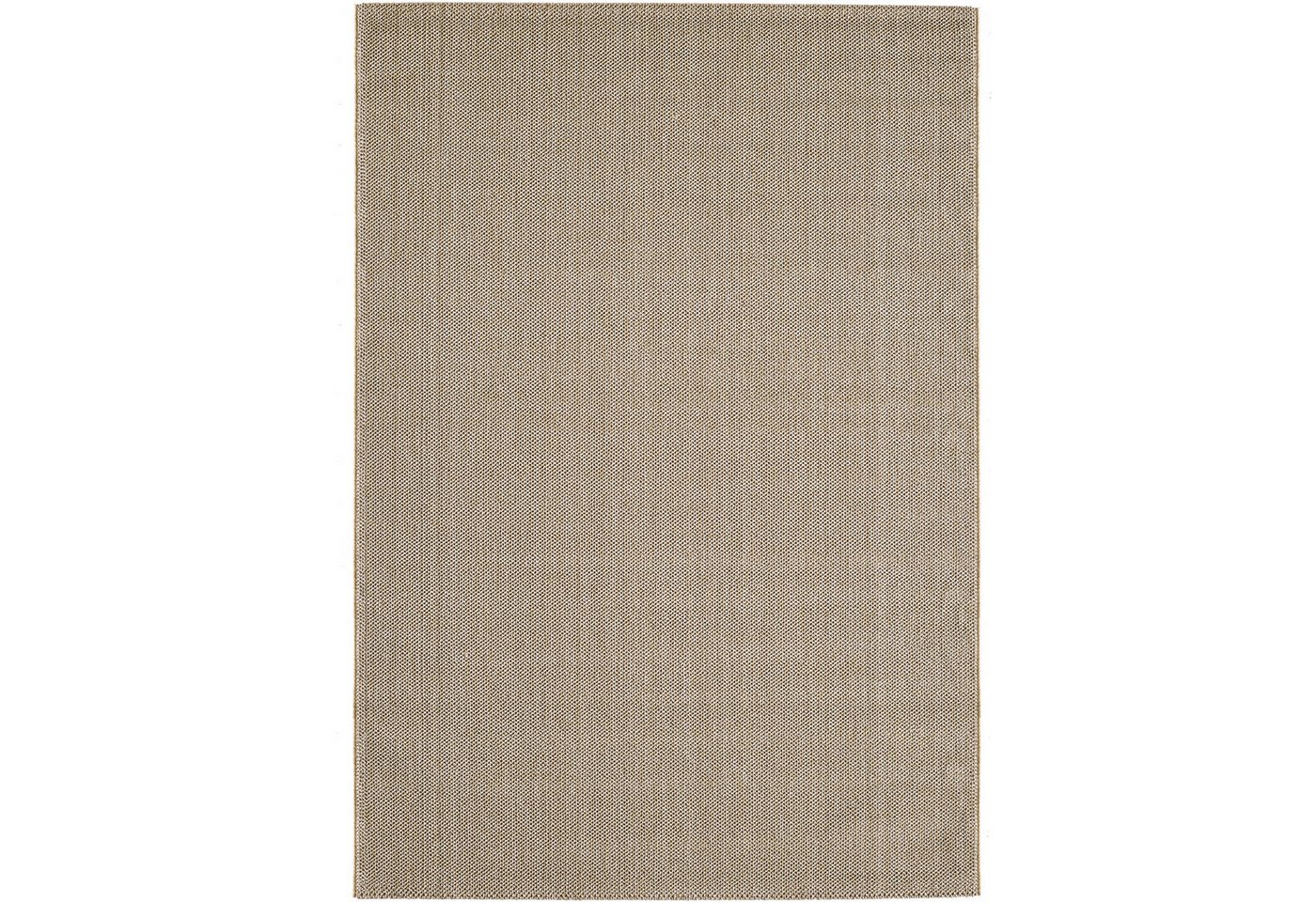 KADIMA DESIGN Teppich Flachgewebe Teppich CIMA Küche Läufer Rund Einfarbig Beige Braun, Rechteckig, Höhe: 7 mm, Beige, 60x100 cm, Webteppich Strapazierfähig Uni – Bild 2 von 5