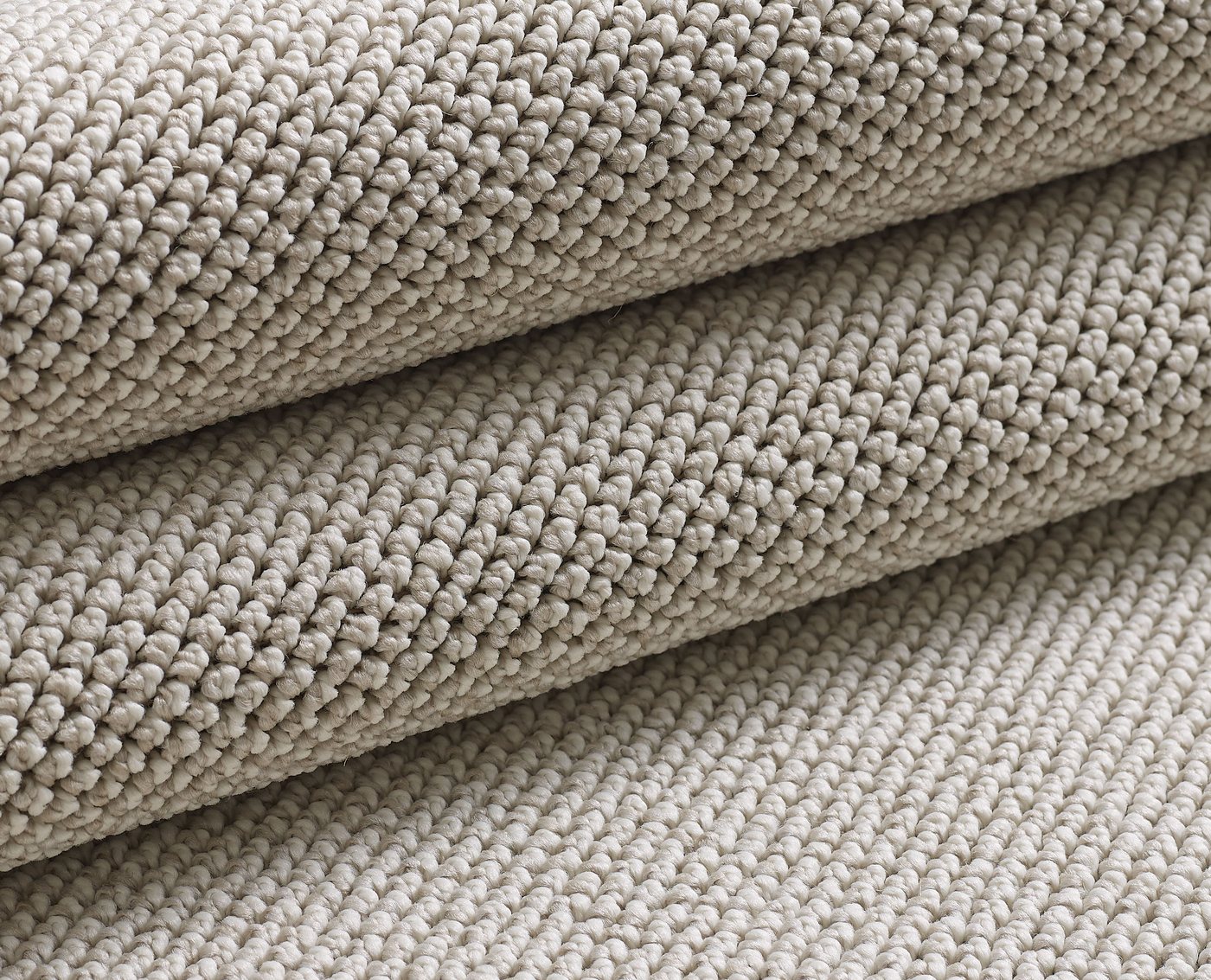 KADIMA DESIGN Teppich Flachgewebe Teppich CIMA Küche Läufer Rund Einfarbig Beige Braun, Rechteckig, Höhe: 7 mm, Creme, 60x100 cm, Webteppich Strapazierfähig Uni – Bild 5 von 5