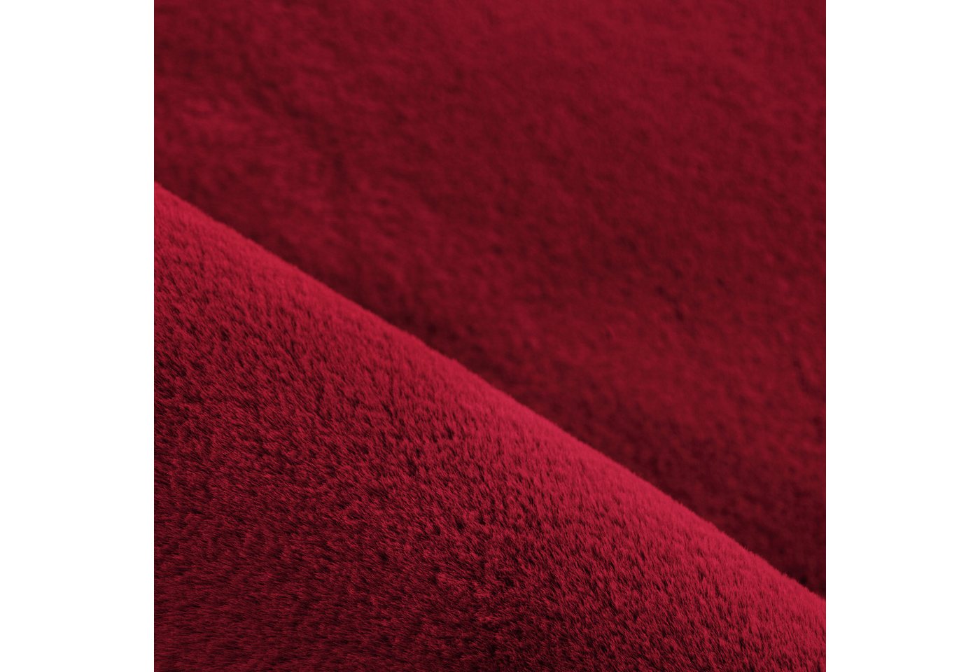 KADIMA DESIGN Teppich NECKAR Wohnzimmer Waschbar Schlafzimmer Wohnzimmerteppich Esszimmer, Läufer, Höhe: 22 mm, Rot, 60x110 cm, Strapazierfähig Modern Esszimmer – Bild 4 von 5