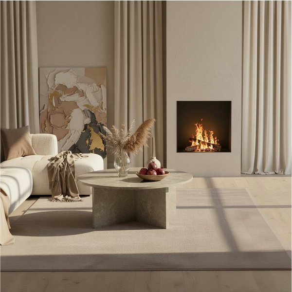 KADIMA DESIGN Teppich NECKAR Wohnzimmer Waschbar Schlafzimmer Wohnzimmerteppich Esszimmer, Läufer, Höhe: 22 mm, Beige, 60x110 cm, Strapazierfähig Esszimmerteppi