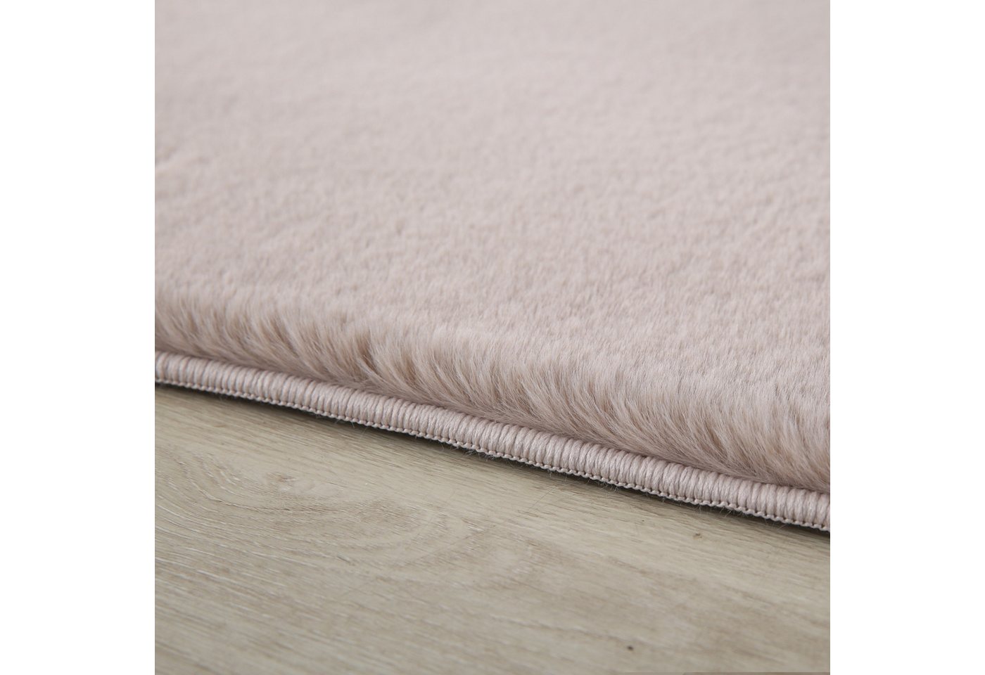 KADIMA DESIGN Teppich NECKAR Wohnzimmer Waschbar Schlafzimmer Wohnzimmerteppich Esszimmer, Läufer, Höhe: 22 mm, Beige, 60x110 cm, Strapazierfähig Esszimmerteppi – Bild 5 von 5