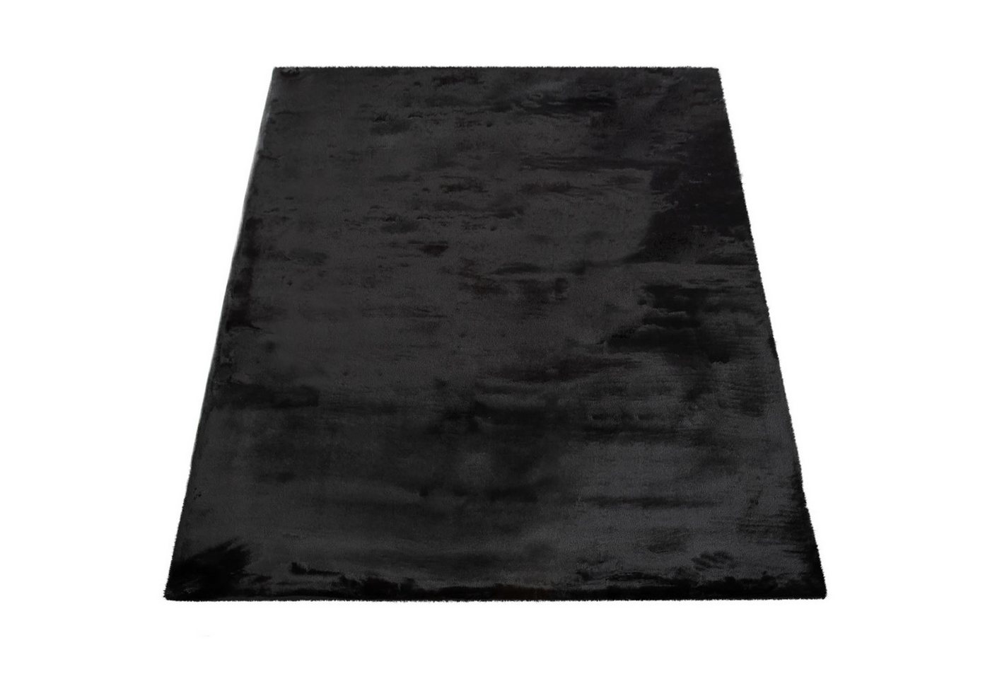 KADIMA DESIGN Teppich Unifarben 100% Polyester schmutzabweisend Hochflor Teppich, Rechteckig, Höhe: 26 mm, Florhöhe: 22 mm, Rücken aus Baumwolle, Läufer, 60x90c – Bild 2 von 4