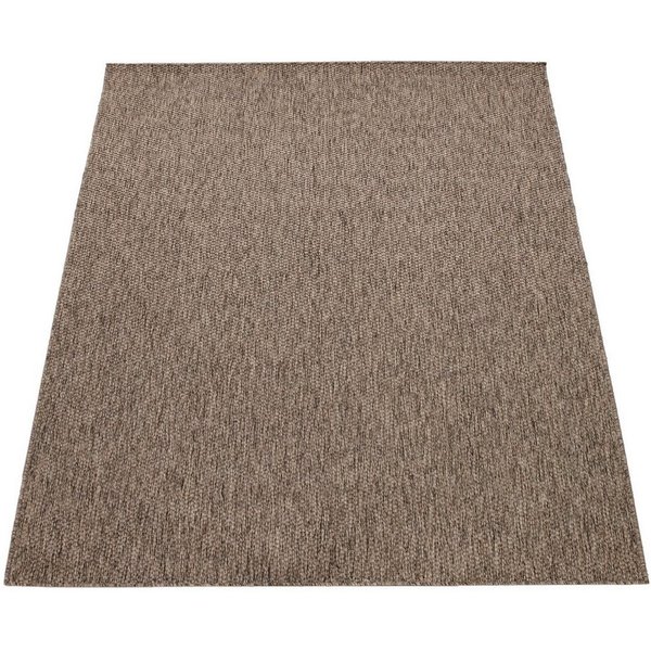 KADIMA DESIGN Teppich Unifarben Wohnzimmer schmutzabweisend Teppich Kurzflor, Rechteckig, Höhe: 4 mm, 100% Polypropylen,60x100, Braun