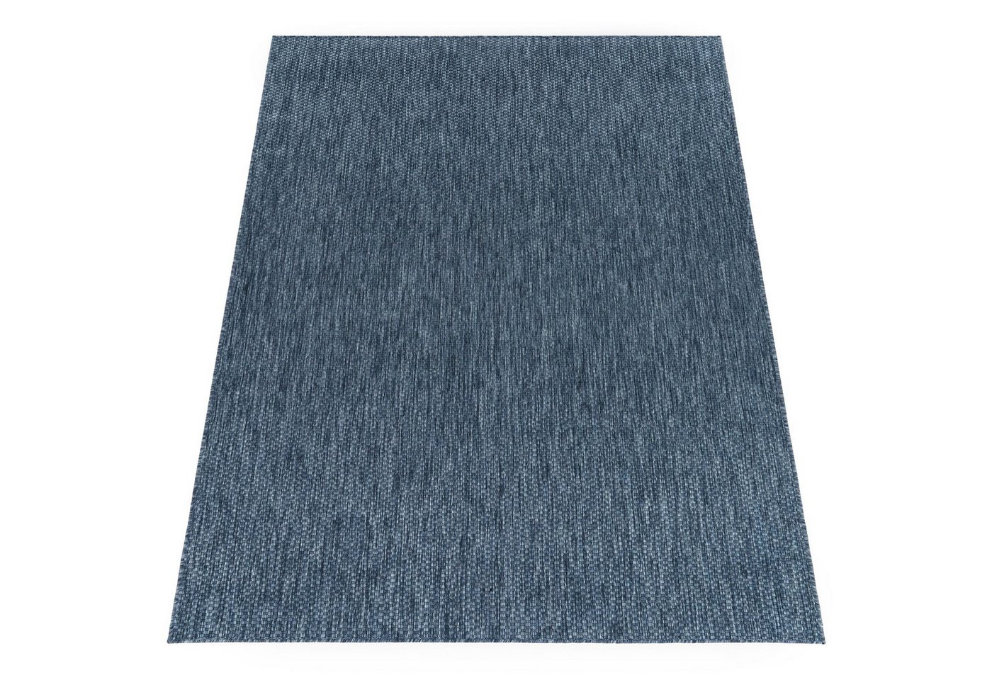 KADIMA DESIGN Teppich Unifarben Wohnzimmer schmutzabweisend Teppich Kurzflor, Rund, Höhe: 4 mm, 100% Polypropylen, Rücken aus Polypropylen, Rund, 80Dcm, Dunkelb – Bild 2 von 4