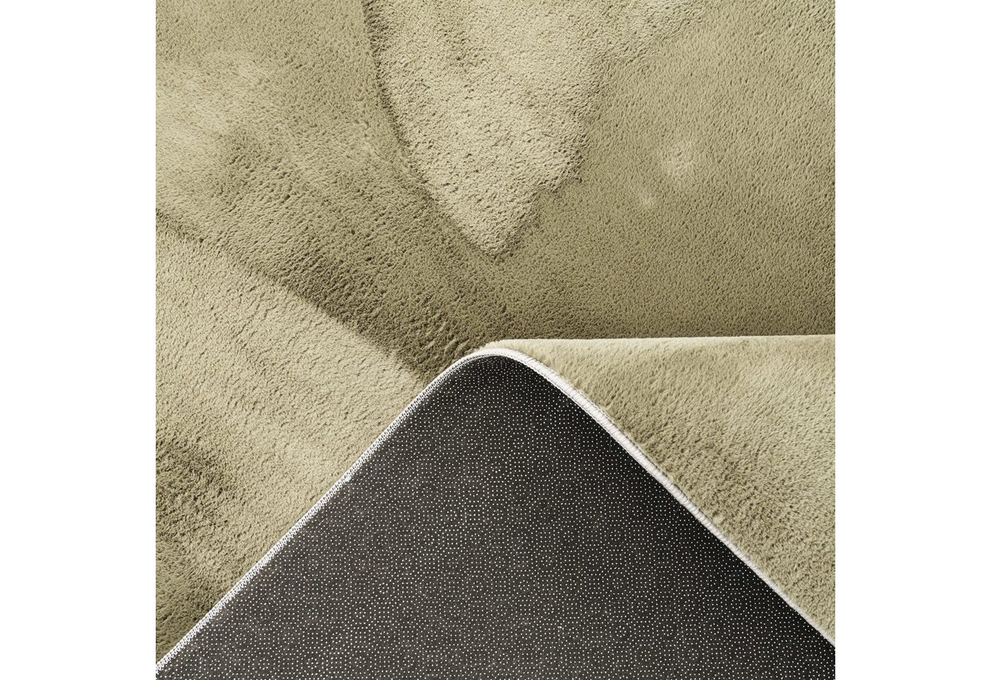 KADIMA DESIGN Teppich waschbar Einfarbig Wohnzimmer schmutzabweisend Teppich Kurzflor, Läufer, Höhe: 14 mm, Florhöhe: 10 mm, 100% Polyester, Läufer, 80x150cm, G – Bild 5 von 5