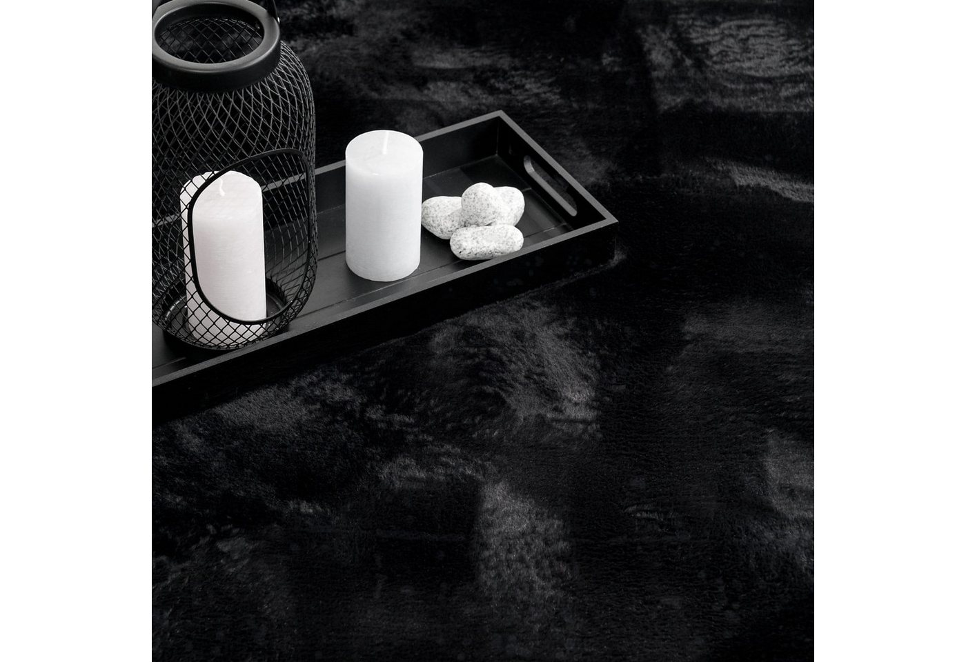 KADIMA DESIGN Teppich waschbar Einfarbig Wohnzimmer schmutzabweisend Teppich Kurzflor, Rechteckig, Höhe: 14 mm, Florhöhe: 10 mm, 100% Polyester, Rechteckig, 60x – Bild 3 von 5