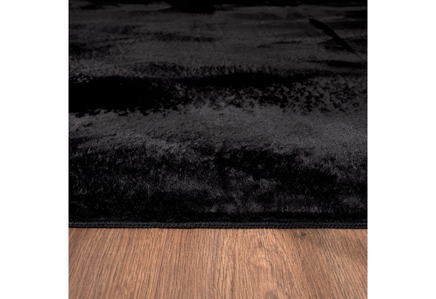 KADIMA DESIGN Teppich waschbar Einfarbig Wohnzimmer schmutzabweisend Teppich Kurzflor, Rechteckig, Höhe: 14 mm, Florhöhe: 10 mm, 100% Polyester, Rechteckig, 60x – Bild 4 von 5
