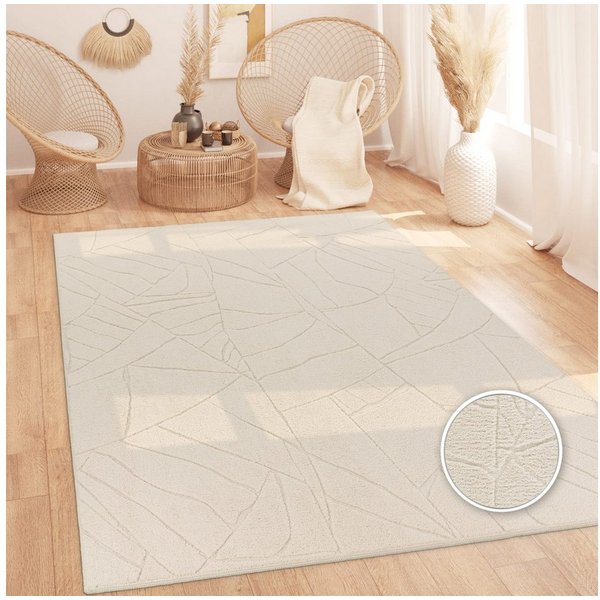 KADIMA DESIGN Teppich waschbar Struktur Wohnzimmer schmutzabweisend Teppich Kurzflor, Läufer, Höhe: 16 mm, Florhöhe: 12 mm, 100% Polyester, Rechteckig, 80x150cm