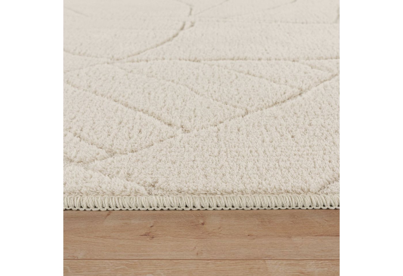 KADIMA DESIGN Teppich waschbar Struktur Wohnzimmer schmutzabweisend Teppich Kurzflor, Läufer, Höhe: 16 mm, Florhöhe: 12 mm, 100% Polyester, Rechteckig, 80x150cm – Bild 4 von 5