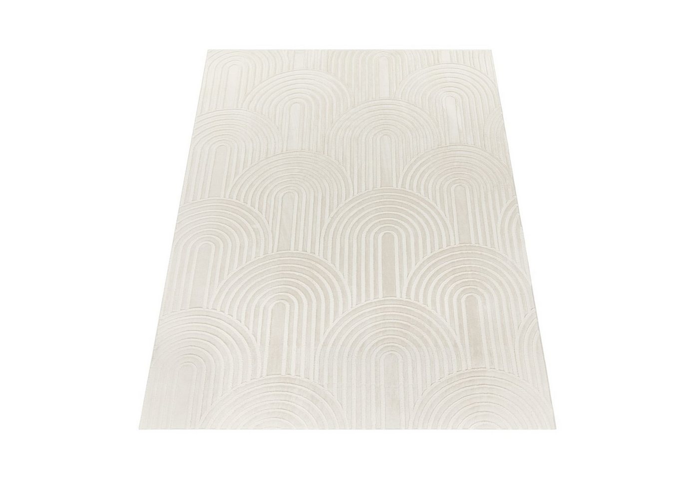 KADIMA DESIGN Teppich waschbar Struktur Wohnzimmer schmutzabweisend Teppich Kurzflor, Läufer, Höhe: 14 mm, Florhöhe: 10 mm, 100% Polyester, Rechteckig, 80x150cm – Bild 2 von 5
