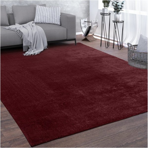 KADIMA DESIGN Teppich waschbar Unifarben Wohnzimmer schmutzabweisend Teppich Kurzflor, Rechteckig, Höhe: 14 mm, Florhöhe: 10 mm, 100% Polyester, Rechteckig, 60x