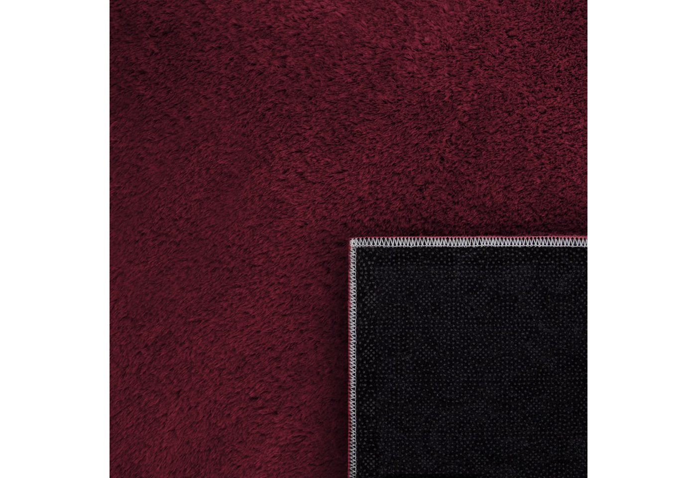 KADIMA DESIGN Teppich waschbar Unifarben Wohnzimmer schmutzabweisend Teppich Kurzflor, Rechteckig, Höhe: 14 mm, Florhöhe: 10 mm, 100% Polyester, Rechteckig, 60x – Bild 5 von 5