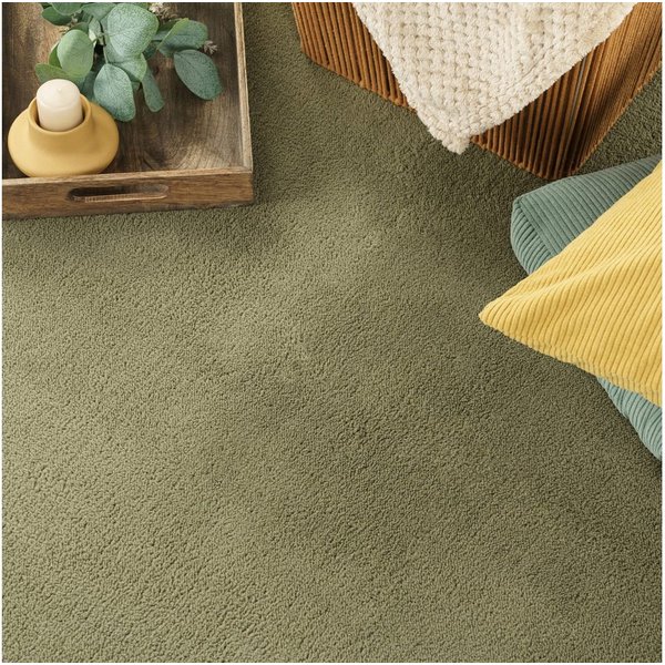 KADIMA DESIGN Teppich waschbar Unifarben Wohnzimmer schmutzabweisend Teppich Kurzflor, Rechteckig, Höhe: 14 mm, Florhöhe: 10 mm, 100% Polyester, Läufer, 60x100c