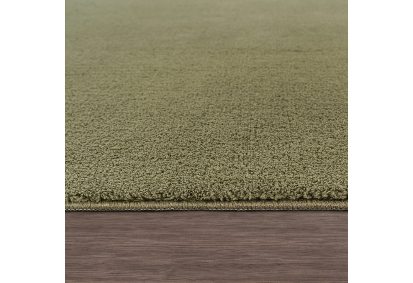 KADIMA DESIGN Teppich waschbar Unifarben Wohnzimmer schmutzabweisend Teppich Kurzflor, Rechteckig, Höhe: 14 mm, Florhöhe: 10 mm, 100% Polyester, Läufer, 60x100c – Bild 3 von 5