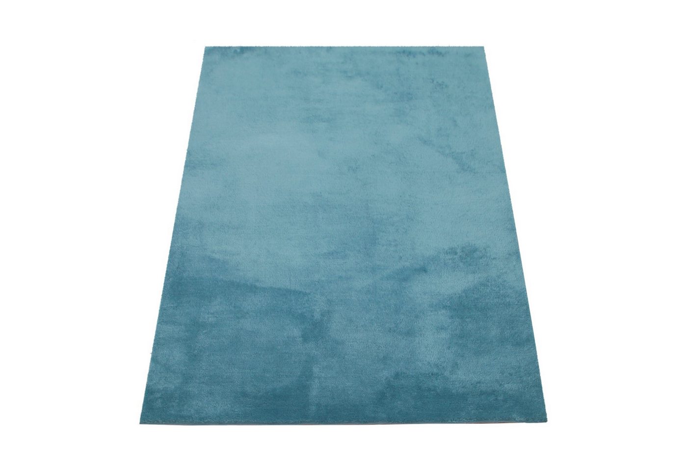 KADIMA DESIGN Teppich waschbar Unifarben Wohnzimmer schmutzabweisend Teppich Kurzflor, Rechteckig, Höhe: 14 mm, Florhöhe: 10 mm, 100% Polyester, Läufer, 60x100c – Bild 2 von 5