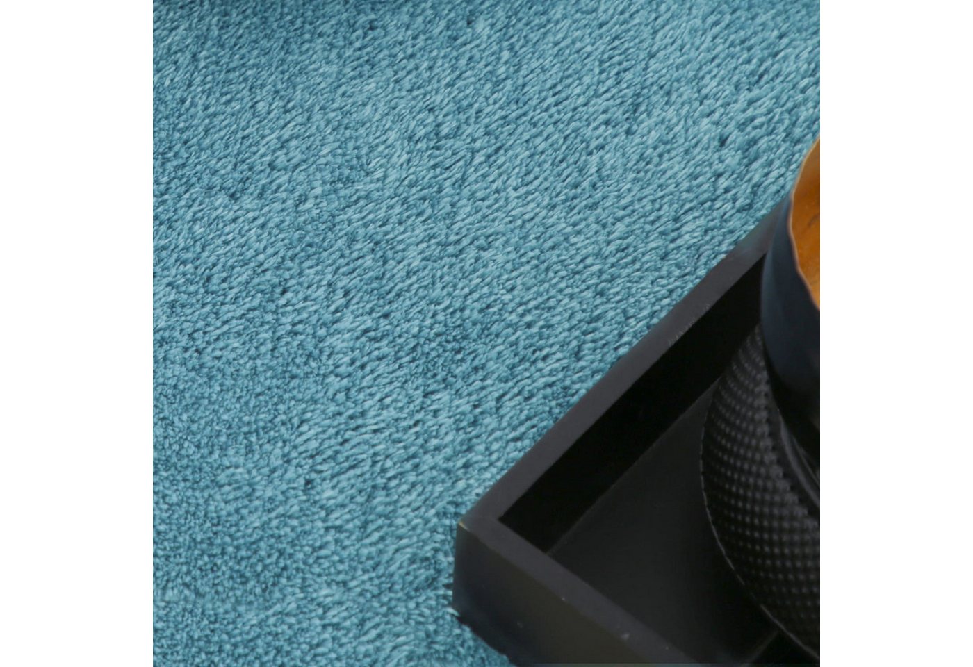 KADIMA DESIGN Teppich waschbar Unifarben Wohnzimmer schmutzabweisend Teppich Kurzflor, Rechteckig, Höhe: 14 mm, Florhöhe: 10 mm, 100% Polyester, Läufer, 60x100c – Bild 3 von 5