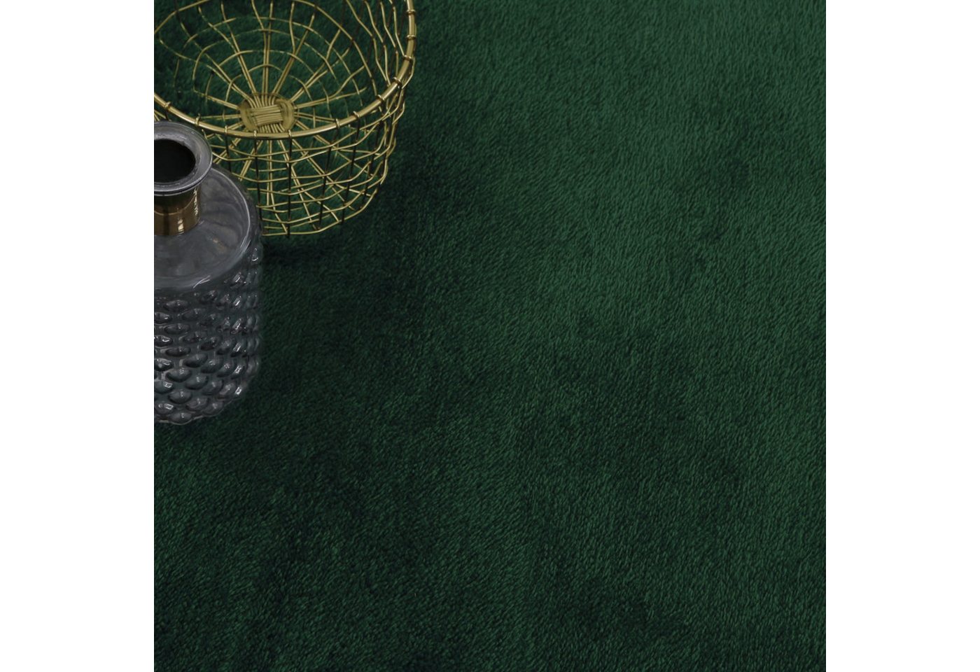 KADIMA DESIGN Teppich waschbar Unifarben Wohnzimmer schmutzabweisend Teppich Kurzflor, Rund, Höhe: 14 mm, Florhöhe: 10 mm, Polyester, Rücken aus Felt + Dots, Ru – Bild 3 von 5