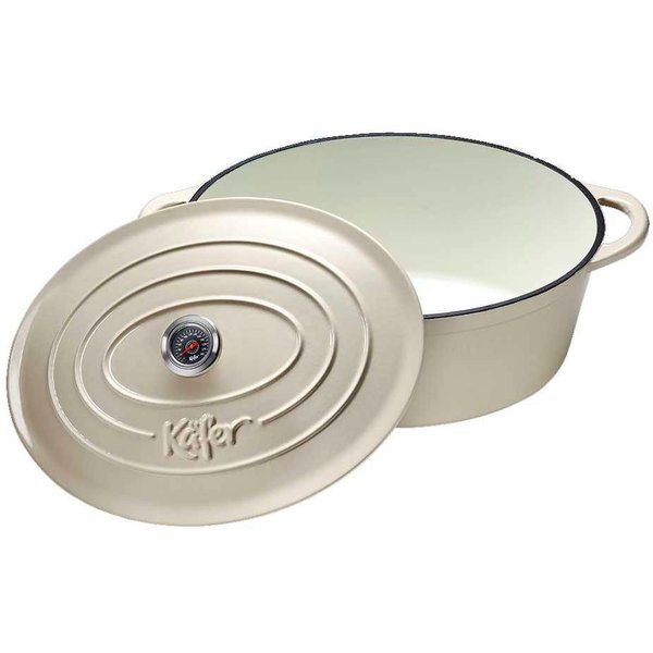 Käfer Bräter, Gusseisen (1-tlg), Induktion, 6,7 Liter, oval