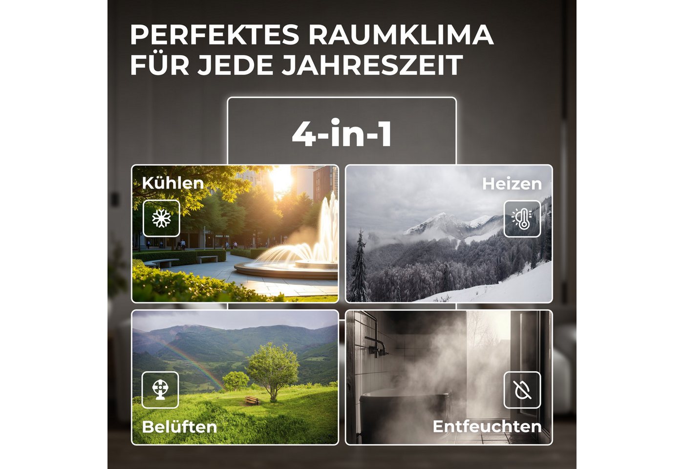 Kältebringer Split-Klimagerät R290 Split Klimaanlage 9.000 BTU (2,8kW) A+++ – Bild 3 von 5