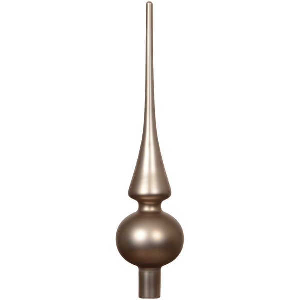 Kaemingk Christbaumspitze, Christbaumspitze Glas 26cm - Rauchperle matt