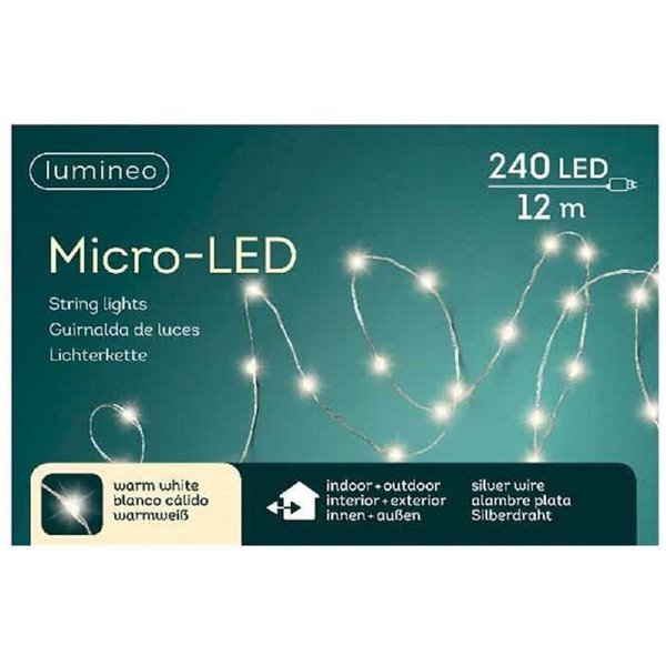 Kaemingk Lichterkette Micro LED Lichterkette Innen und Außen L 12 m 240