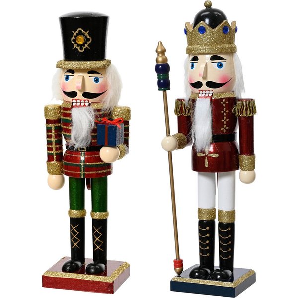 Kaemingk Nussknacker, Nussknacker Figur 25cm Holz 1 Stück sortiert