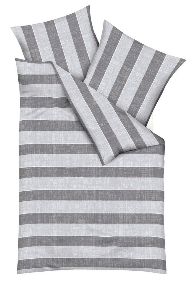 Kaeppel Bettwäsche College, Mako-Satin, 2 teilig, Mit breiten Streifen – Bild 2 von 3