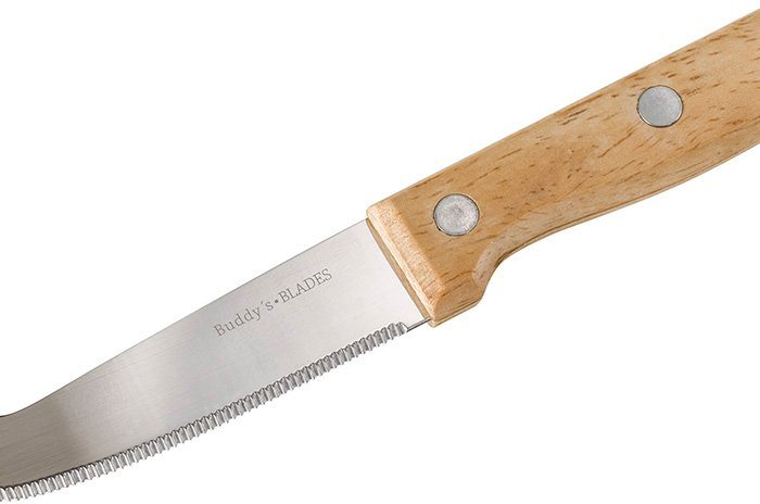 Buddy's Käsemesser Buddy´s Blades, Edelstahl, Griffe aus Holz, für Rechts-/Linkshänder geeignet, 3-teilig – Bild 4 von 4