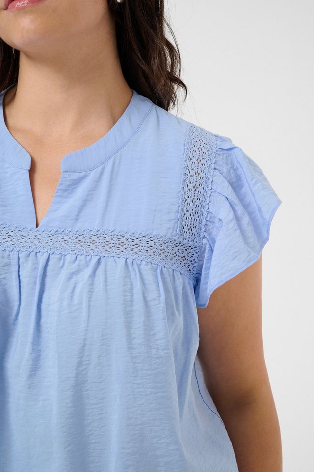 KAFFE Curve Kurzarmbluse Kurzarm-Bluse KCmarrie Große Größen – Bild 5 von 5