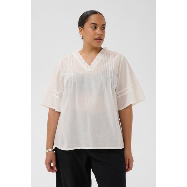 KAFFE Curve Langarmbluse Bluse langarm KCvaleria Große Größen