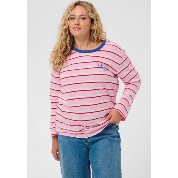 KAFFE Curve Langarmbluse Langarm-Shirt KCelona Große Größen