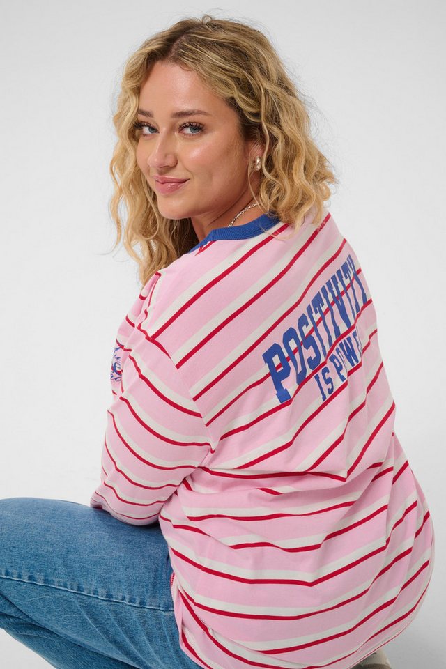 KAFFE Curve Langarmbluse Langarm-Shirt KCelona Große Größen – Bild 4 von 5