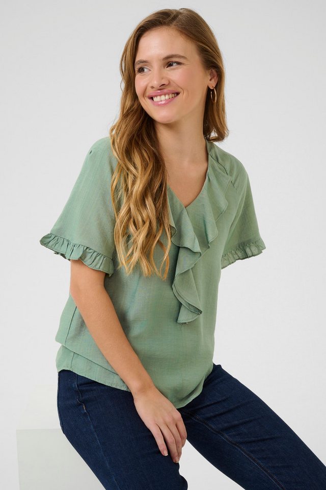 KAFFE Kurzarmbluse Bluse kurzarm KAmariana – Bild 4 von 5