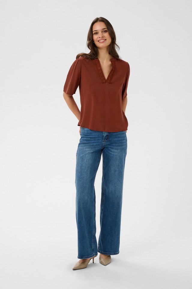KAFFE Kurzarmbluse Kurzarm-Bluse KAgina – Bild 2 von 5