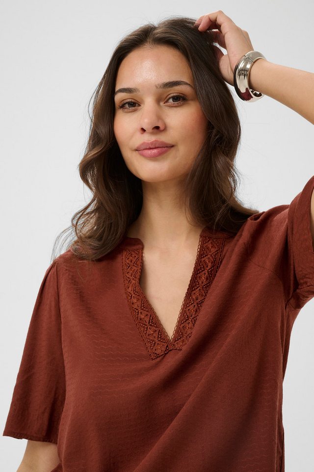 KAFFE Kurzarmbluse Kurzarm-Bluse KAgina – Bild 4 von 5