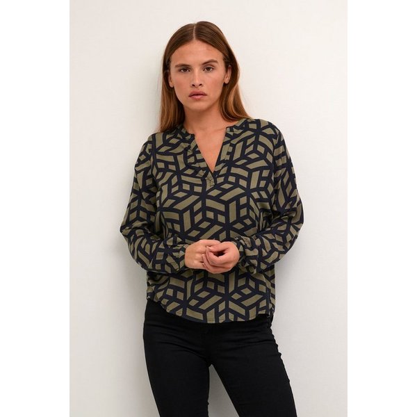 KAFFE Langarmbluse Bluse langarm KAjalie